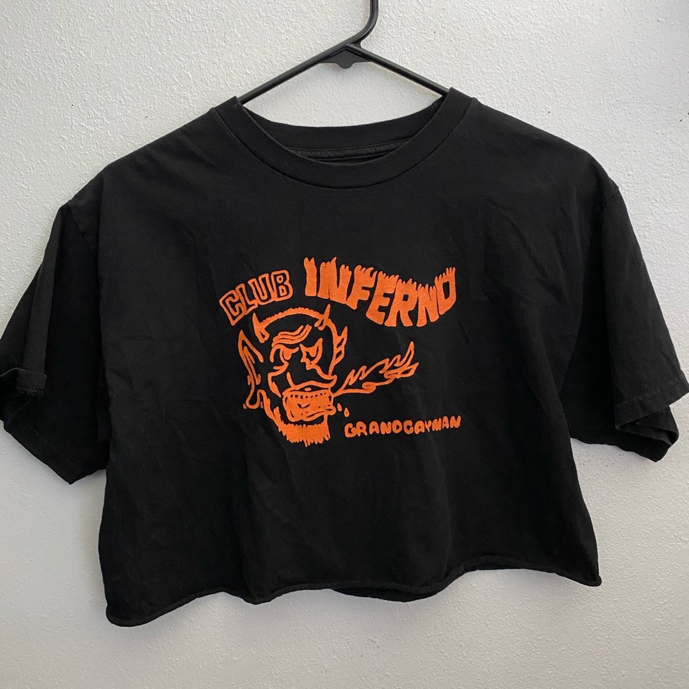Brandy Melville Club Inferno crop top